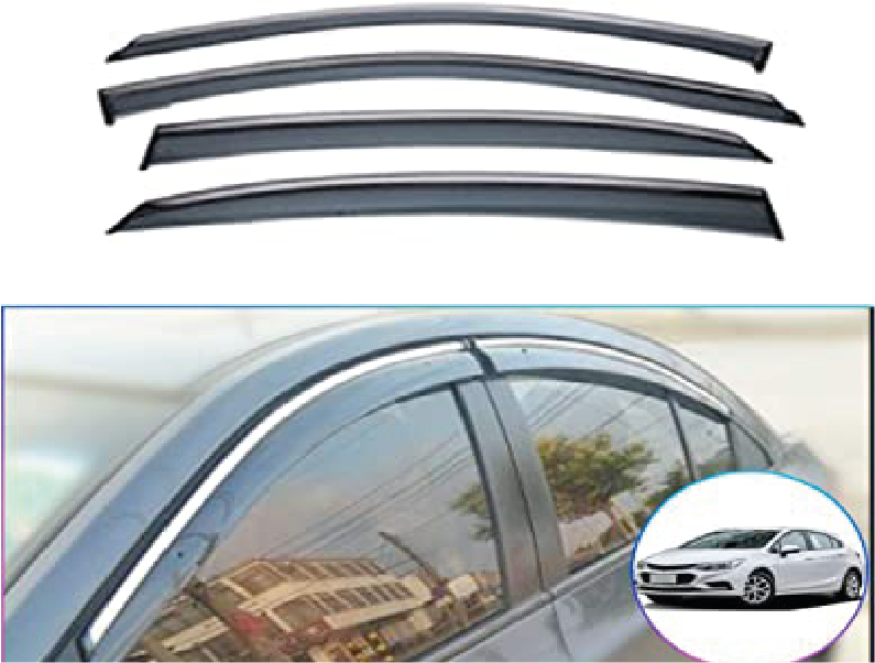 VISERA VENTANA C/BICEL CROMO (4PCS)