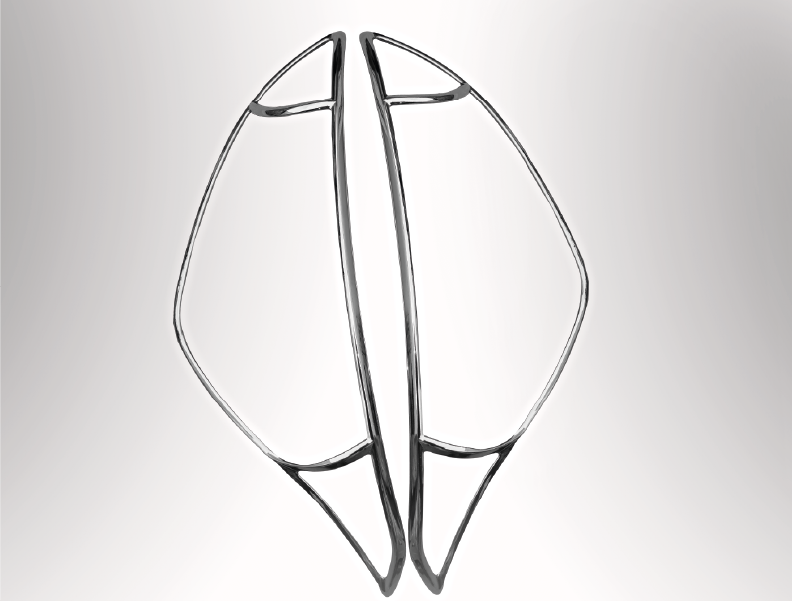 MOLDURA FARO DELANTERO (2PCS)