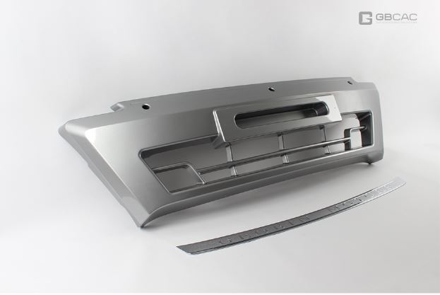 BUMPER DELANTERO METALICO PLOMO (1PCS)