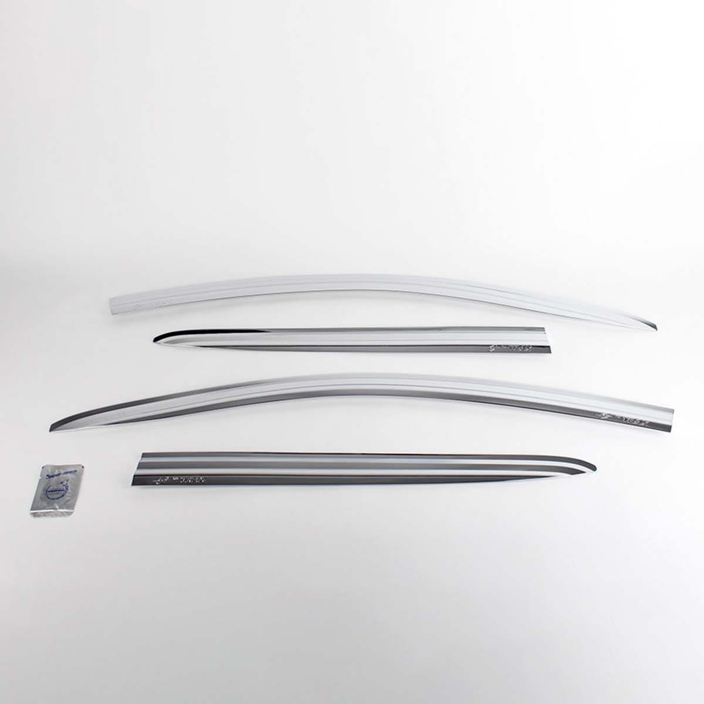 VISERA VENTANA  CROMO (4PCS)