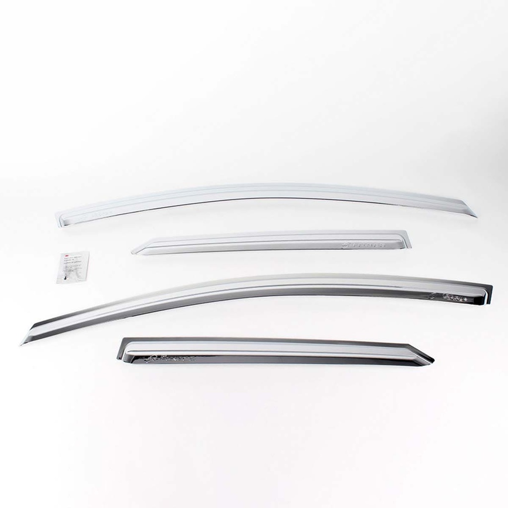 VISERA VENTANA  CROMO (4PCS)