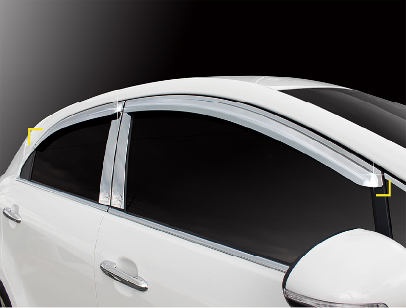 VISERA VENTANA CROMO (4PCS)