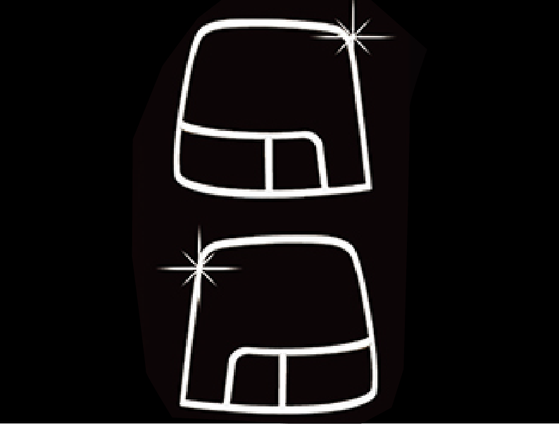 MOLDURA DE FARO POSTERIOR (2PCS)