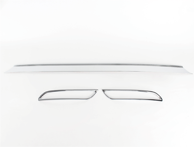 MOLDURA BISEL DE PARACHOQUE POSTERIOR (3PCS)