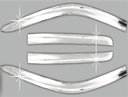 VISERA VENTANA CROMO (4PCS)