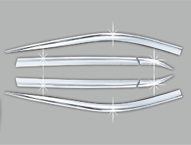 VISERA VENTANA CROMO (6PCS)