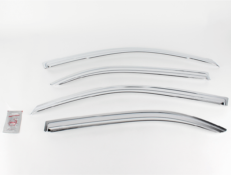 VISERA VENTANA CROMO (4PCS)