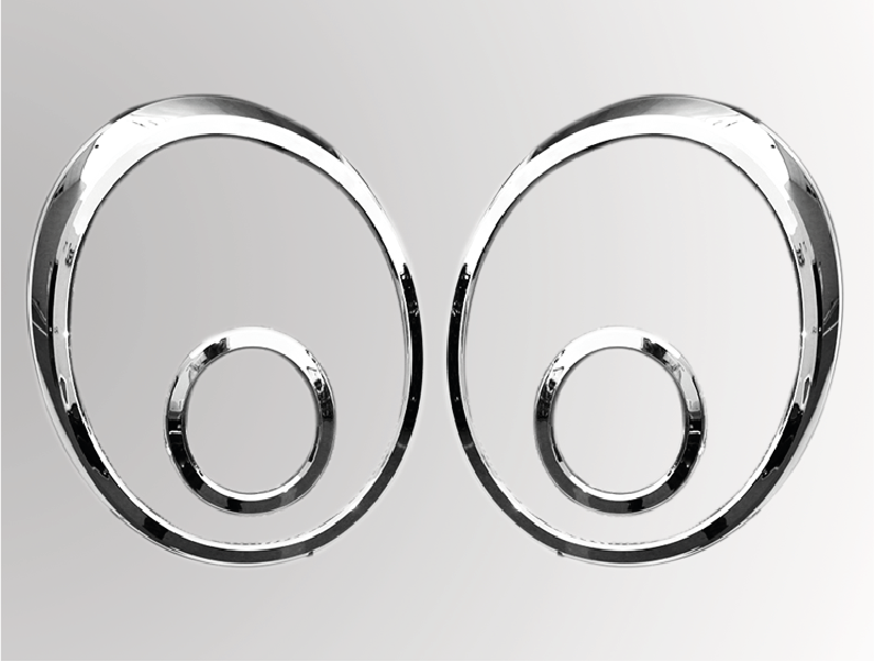 [A786] MOLDURA DE FARO POSTERIOR (4PCS)